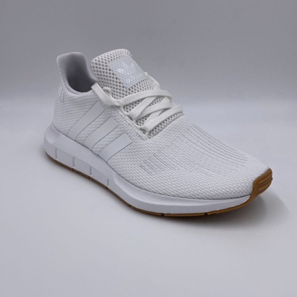 Adidas Men's White and Tan Sneakers
